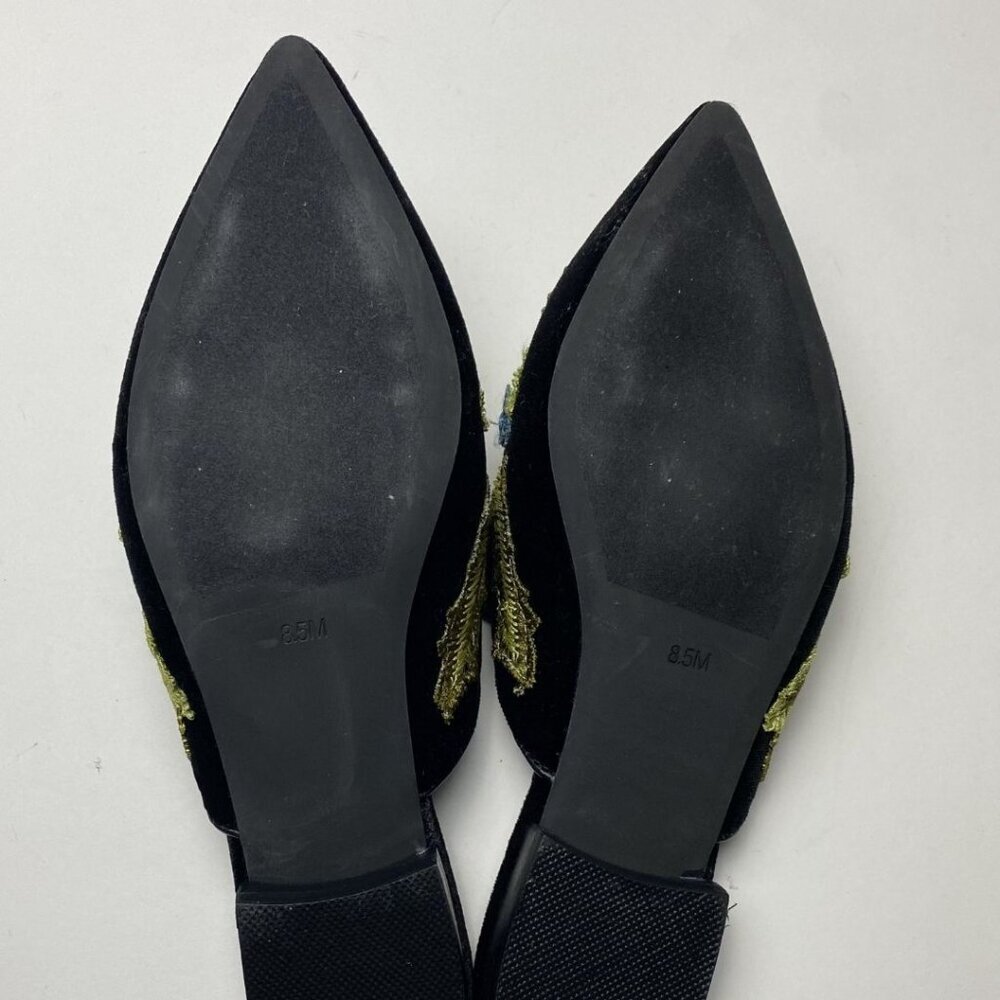 JEFFREY CAMPBELL Claes Applique Velvet Mules Size 8.5 - Picture 7 of 7